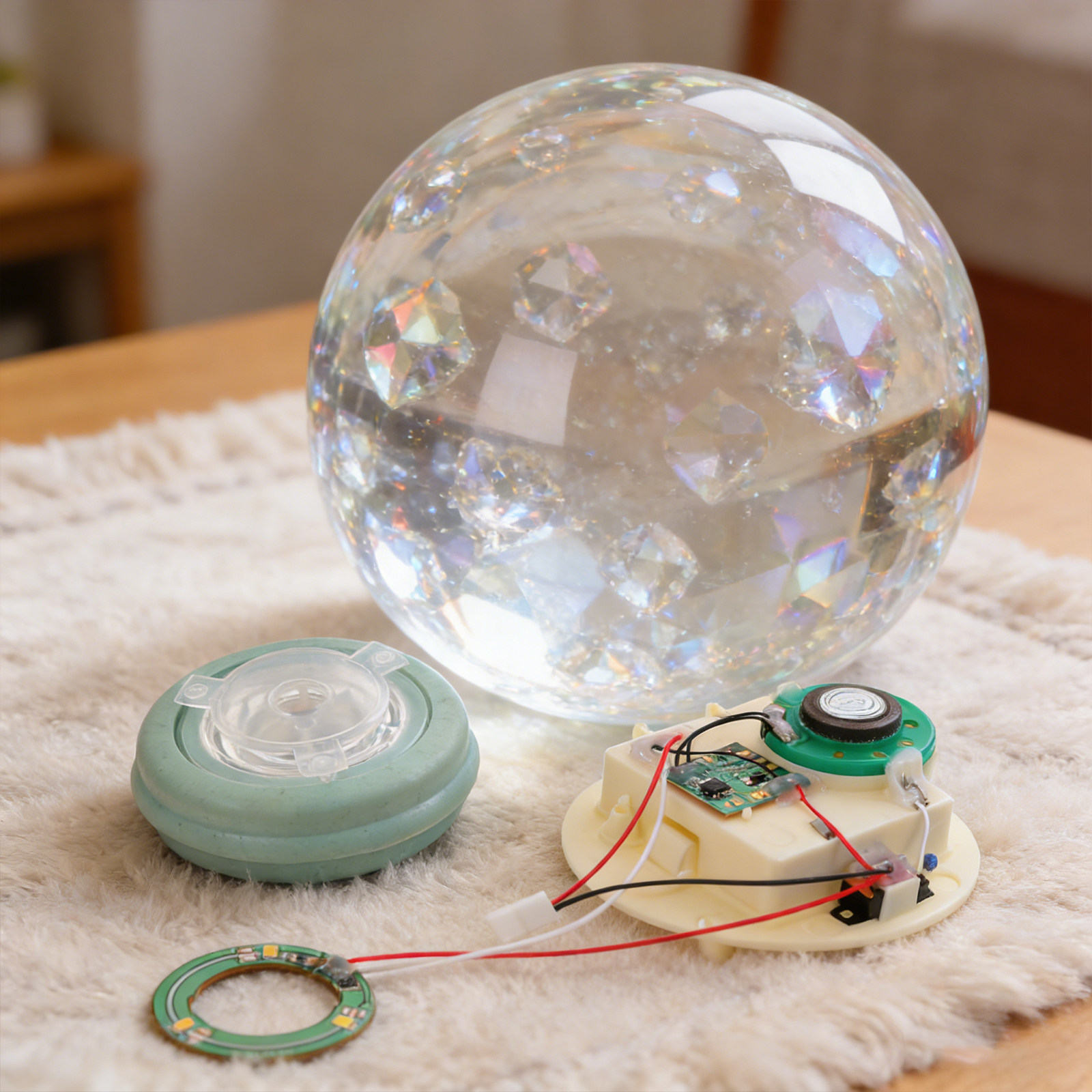 Snow Globe Musical - DIY Schneekugel-Mechanismus mit Musik und Licht,