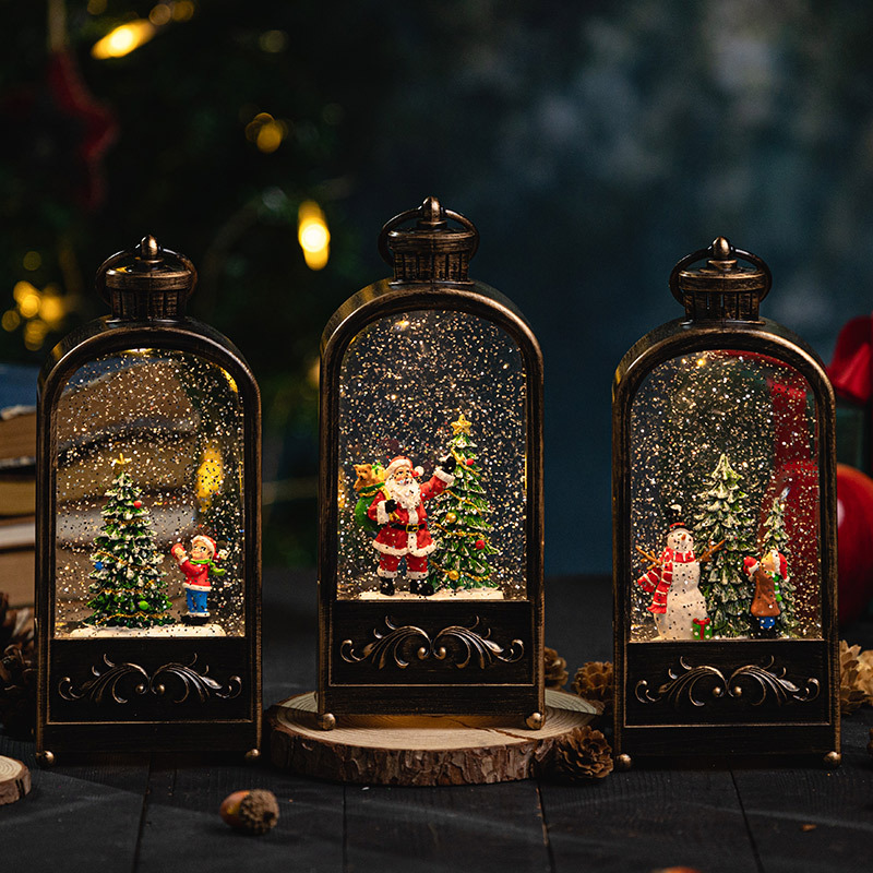 Snow Globe Musical - Beleuchtete Weihnachten Schneekugel Laterne Weihnachts schmuck
