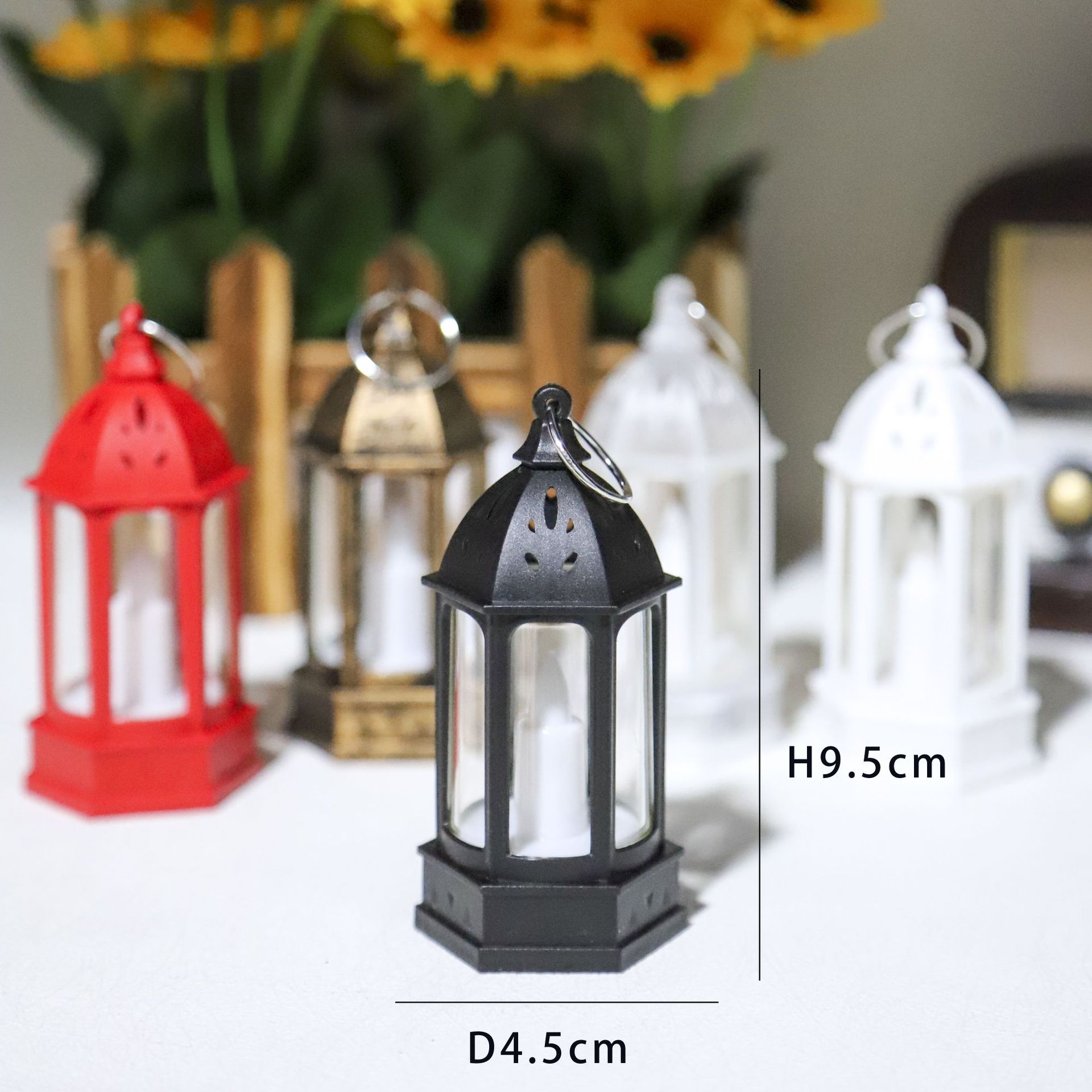 Holiday Candle Set - Mini Kreative Atmosphärenbeleuchtung Weihnachten Retro Elektronische