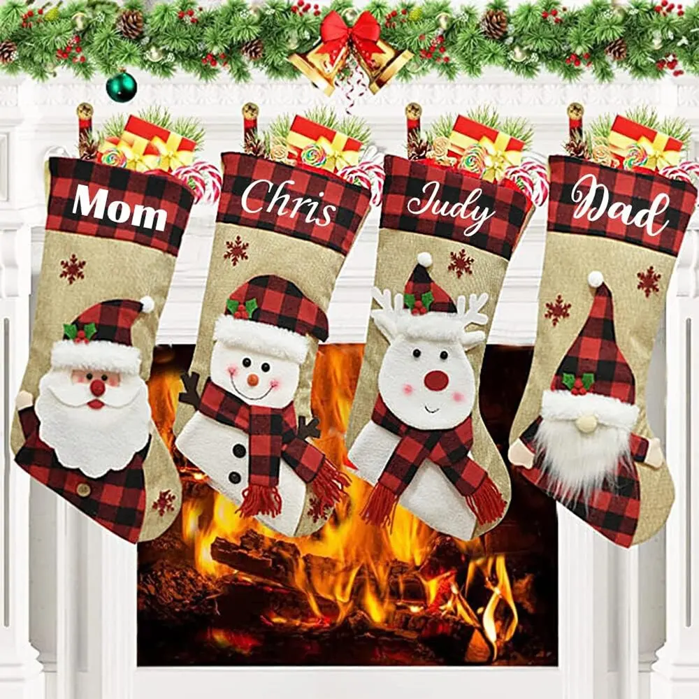 Christmas Stocking Hanging - Weihnachts ferien Strümpfe Weihnachten hängende Taschen