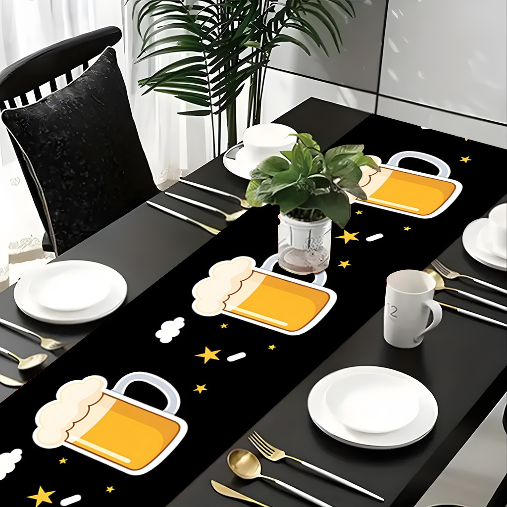 Christmas Table Runner - 1 Stück 2D Flachbedruckter Tischläufer mit