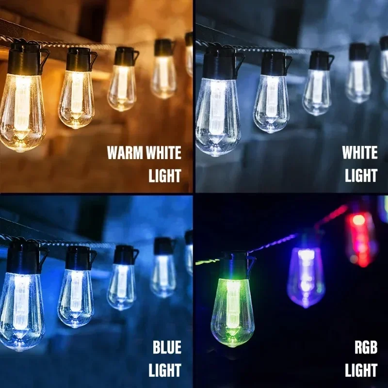 Led Fairy String Lights - LED-Solar-Lichterkette, IP65, Solarlampe, wasserdicht, für den