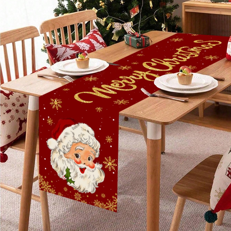 Christmas Table Runner - Weihnachtstischläufer Frohe Weihnachten Dekoration für Zuhause