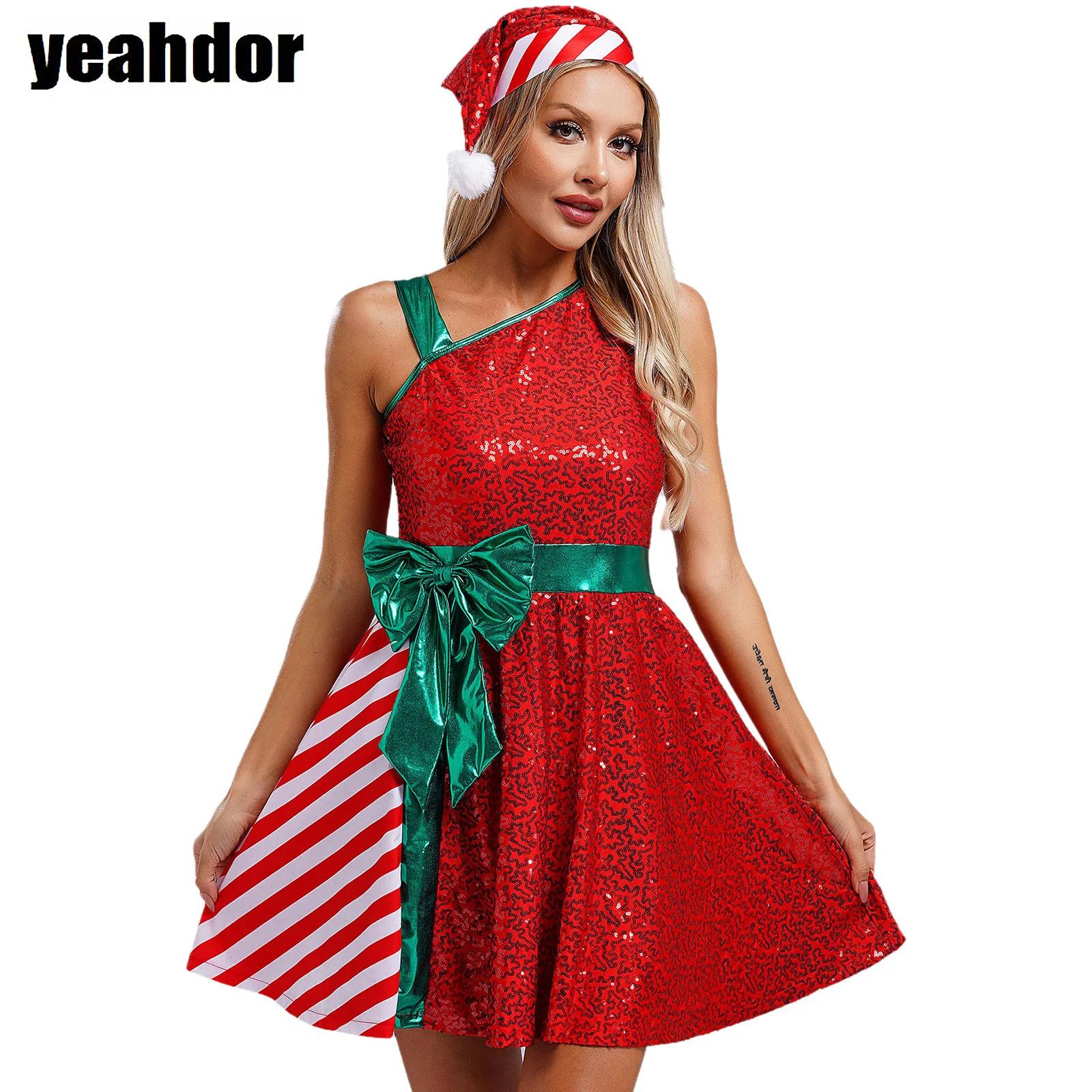 Elf Costume Christmas - Weihnachten Weihnachtsmann Kleid Elf Kostüm ärmelloses