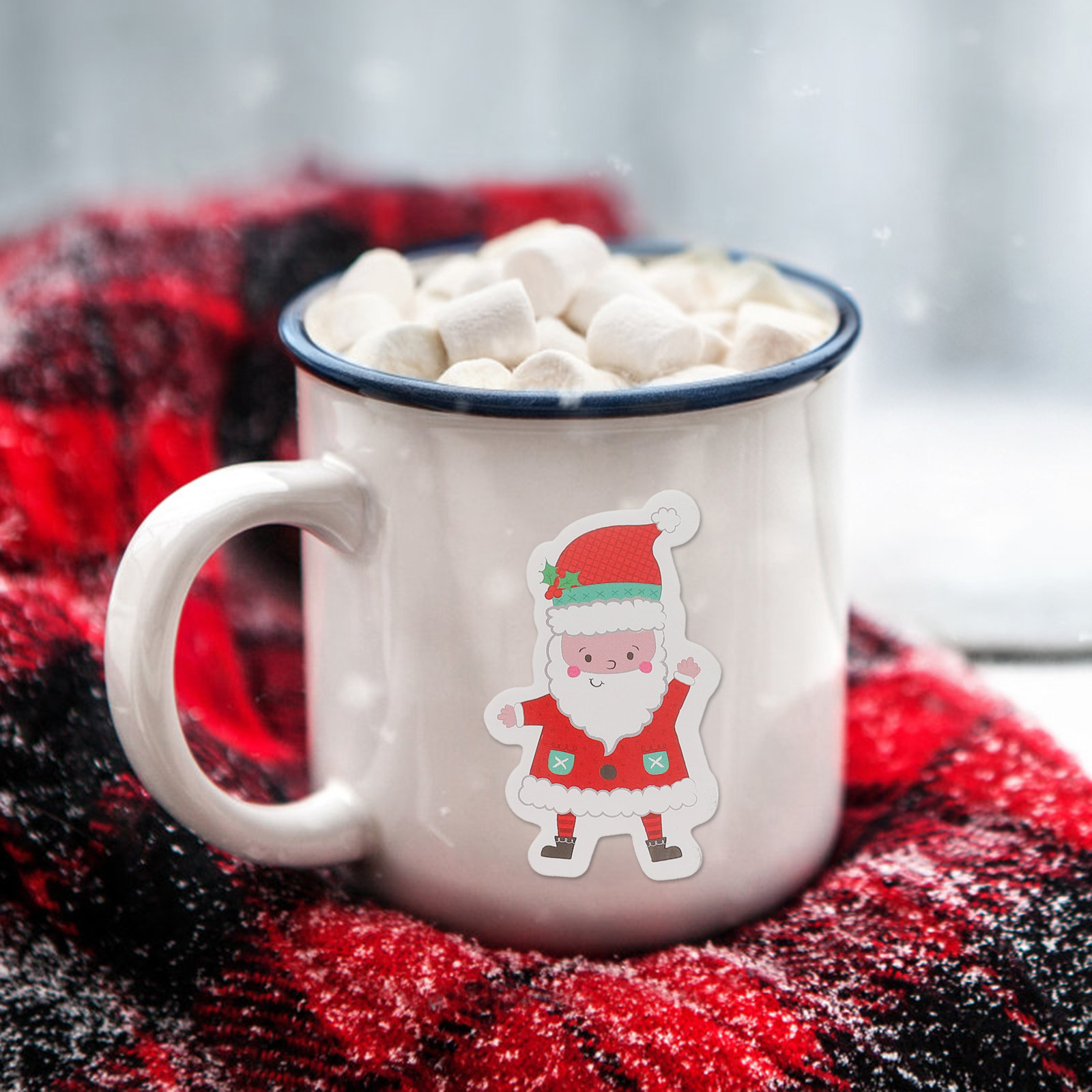 Snowflake Window Decal - 40 Stück Selbstklebende Weihnachtsaufkleber Schneeflocken Santa