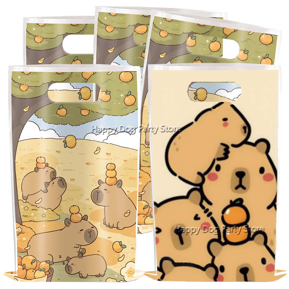 Gift Box Wrap Set - Cartoon Capybara Party Supplies Tier Capybara