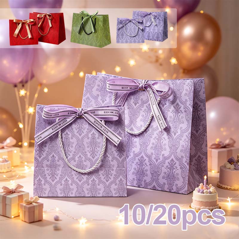 Gift Box Wrap Set - Luxuriöse Einkaufstaschen aus dickem Karton, Retro-Geschenkverpackungsboxen