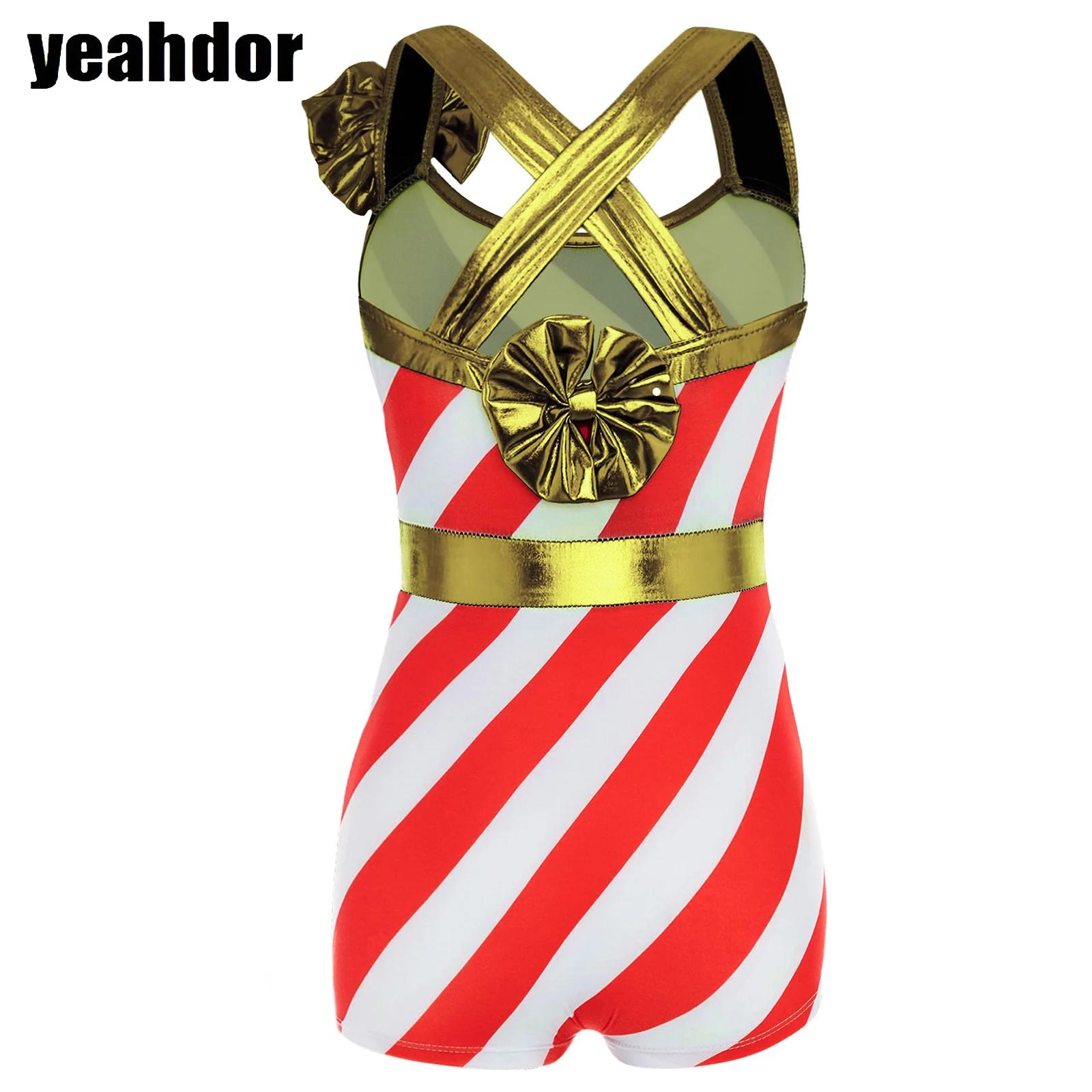 Elf Costume Christmas - Mädchen Weihnachten Tanzkostüme Candy Cane Gestreifter