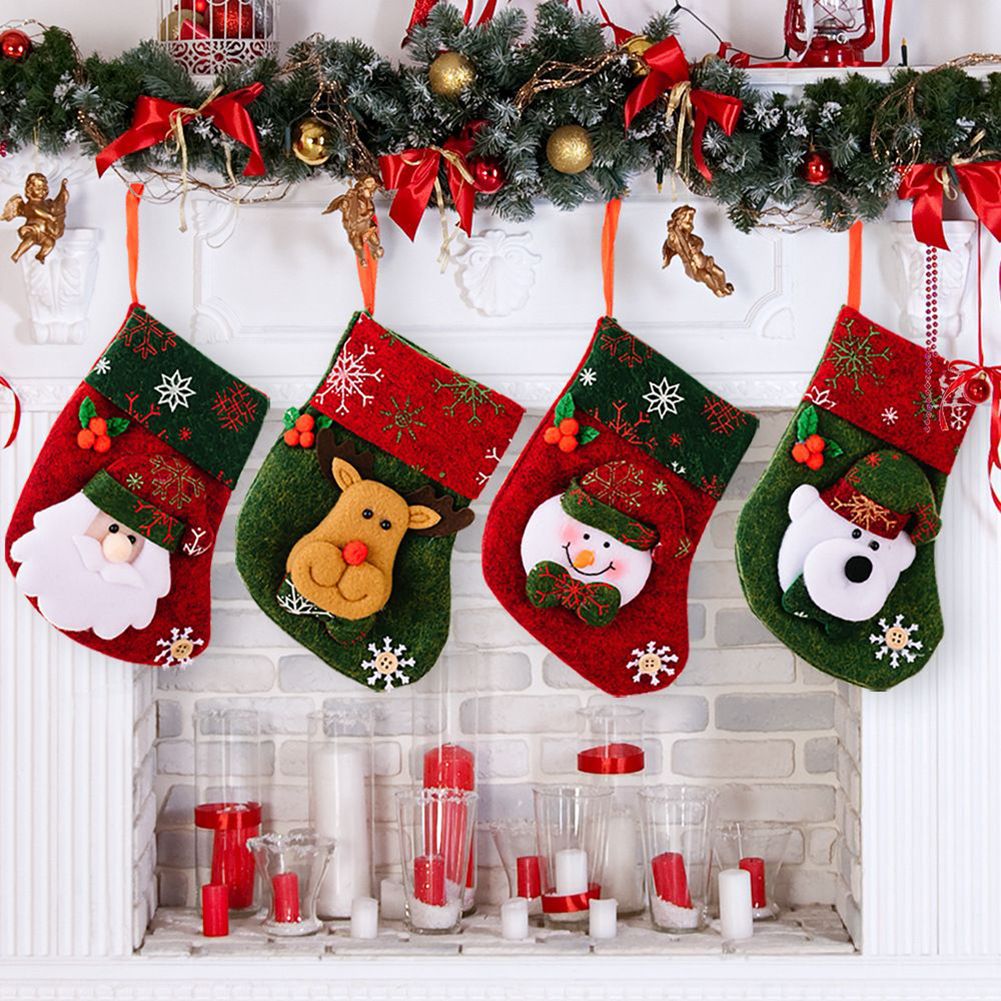 Christmas Stocking Hanging - Ornament Weihnachtsstrumpf Teile Zubehör Dekor Hängen