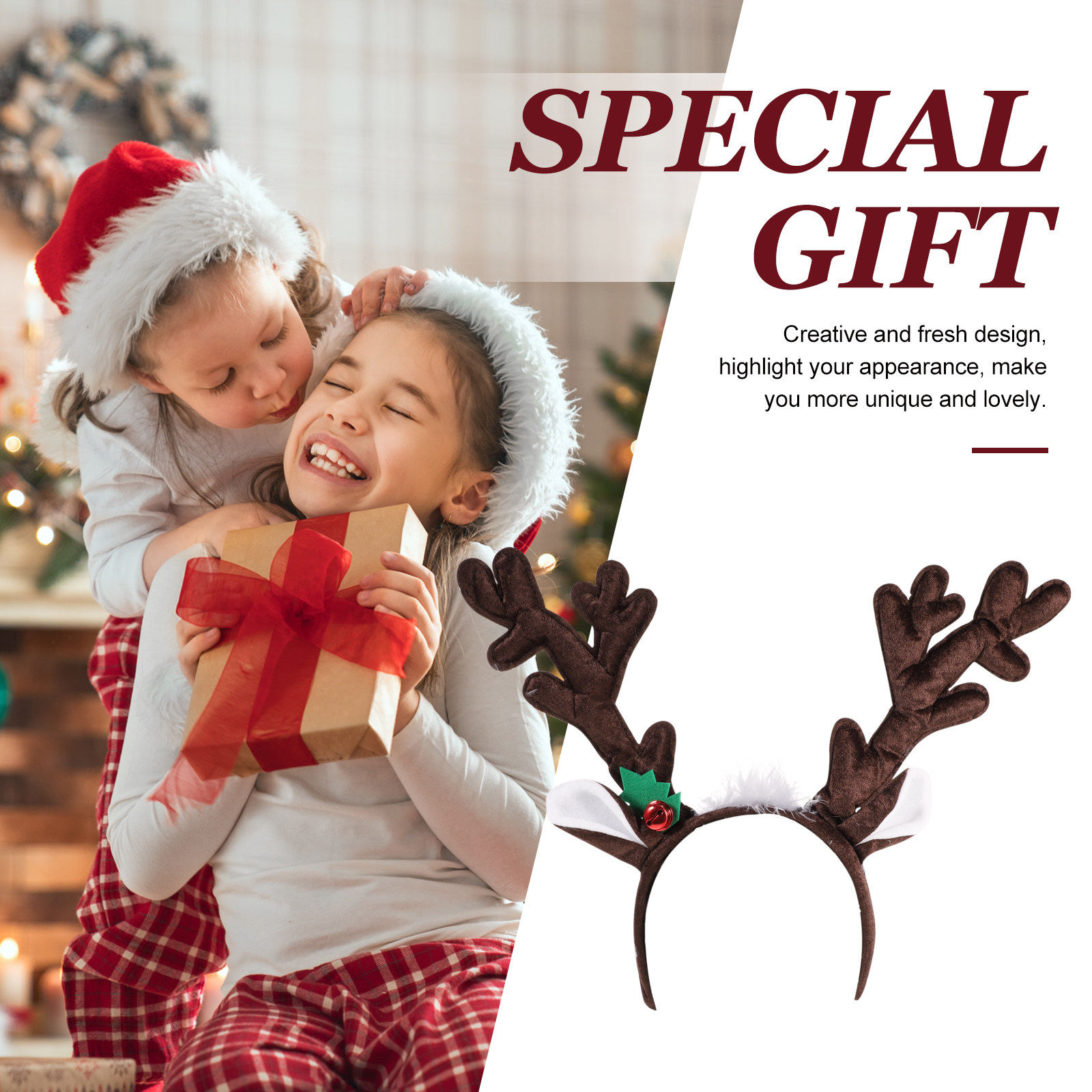 Rentier-Geweih-Stirnband für W – Reindeer Antlers Headband Bewertung und Preis