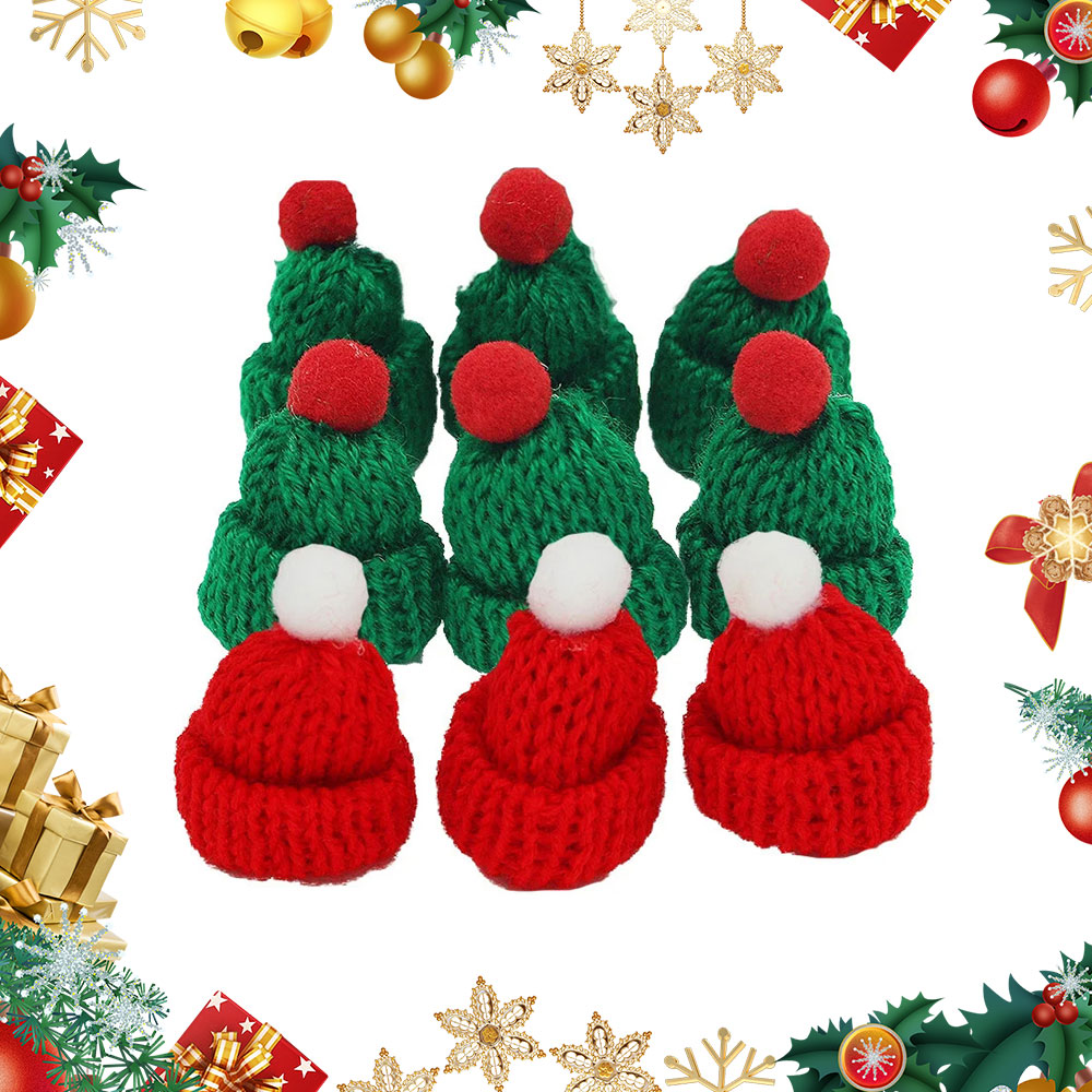 10 Stücke 3,5x5 cm Mini Weihna – Santa Hat Plush Bewertung und Preis