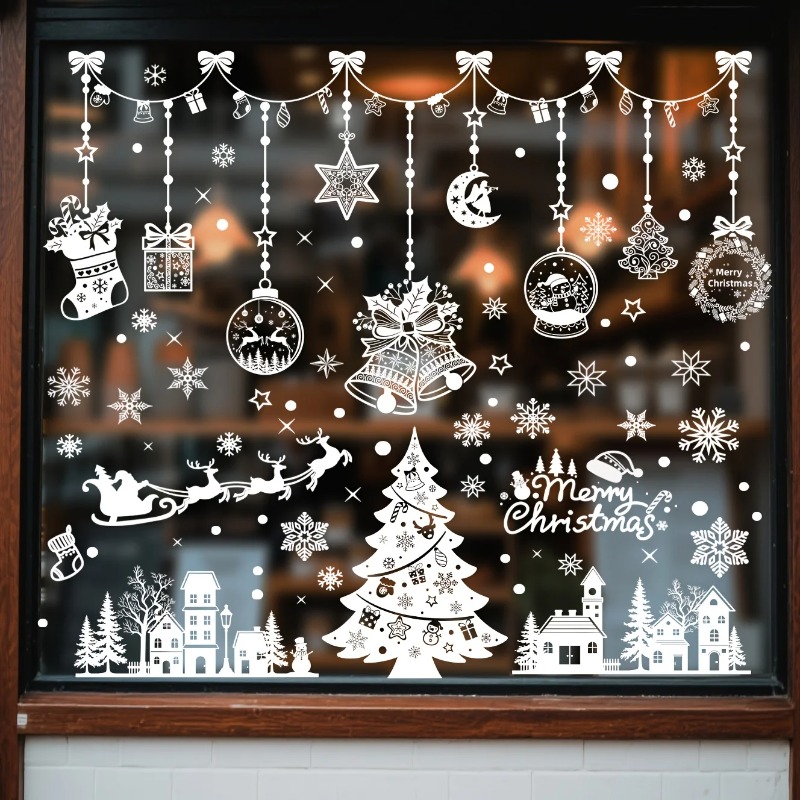 196 Stück/9 Blätter Weihnachts – Snowflake Window Decal Bewertung und Preis