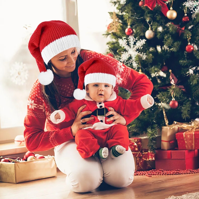 1pc rote Weihnachts mütze für  – Santa Hat Plush Bewertung und Preis
