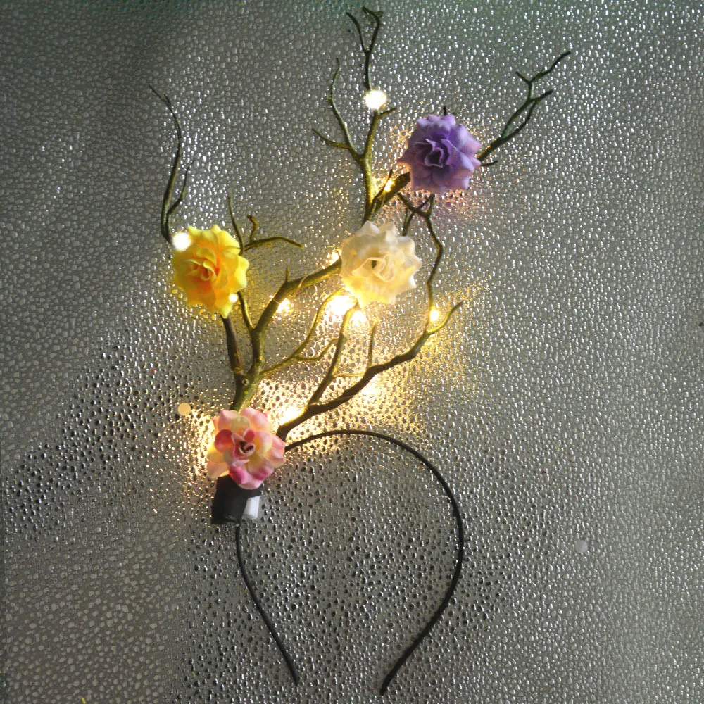 Blumen-Rentier-Geweih-Stirnban – Reindeer Antlers Headband Bewertung und Preis