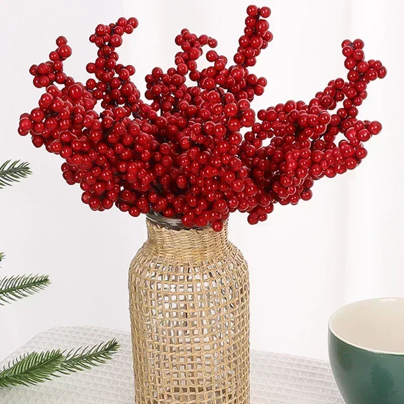 Künstliche rote Beerenzweige,  – Christmas Wreath Fake Bewertung und Preis