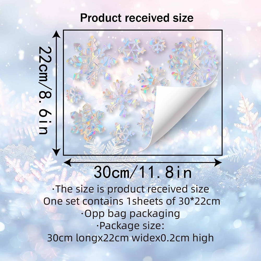 Schneeflocken Elektrostatische – Snowflake Window Decal Bewertung und Preis