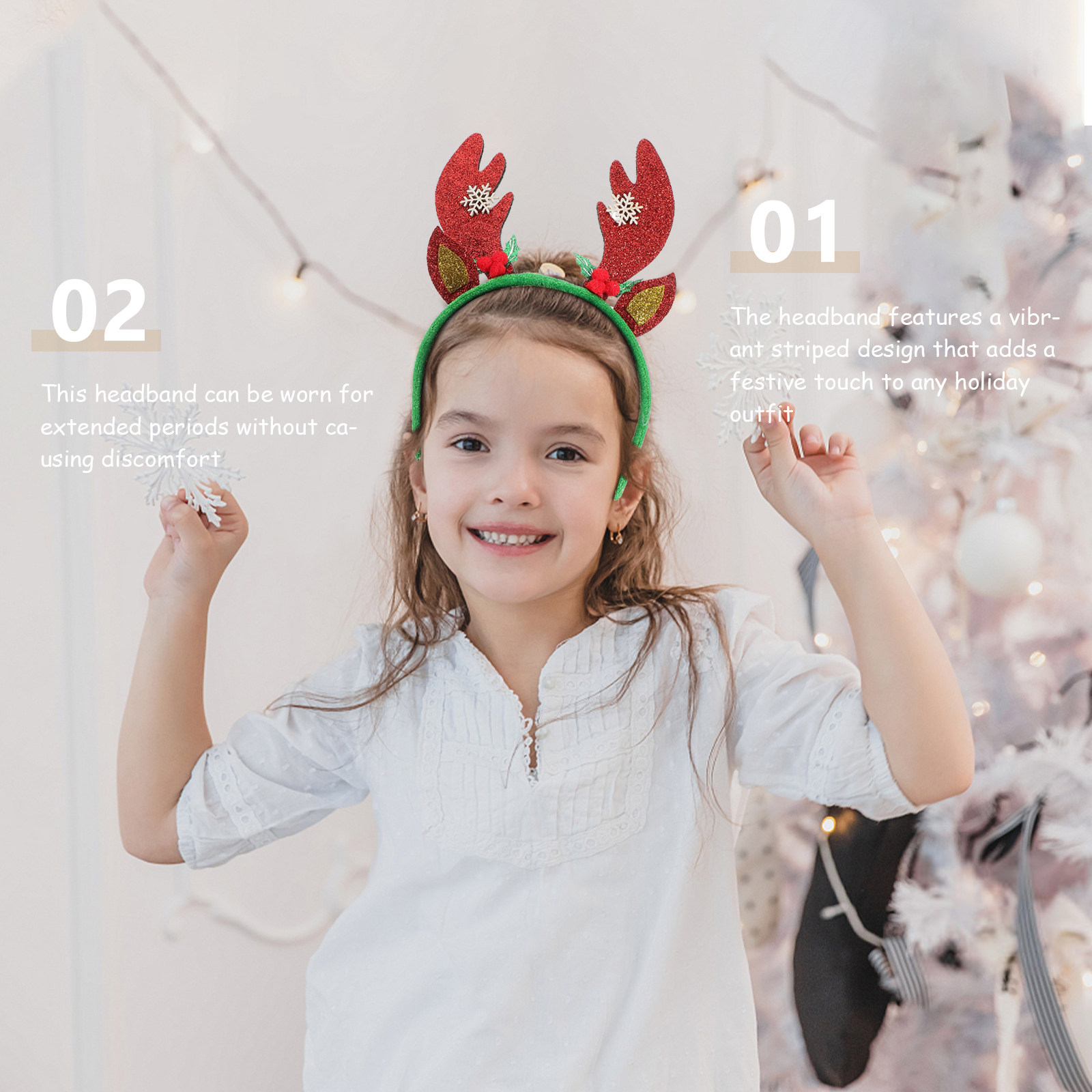 Weihnachtliches Hirschkopfband – Reindeer Antlers Headband Bewertung und Preis