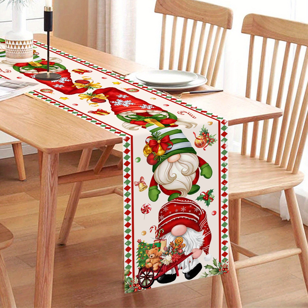 Weihnachts-Tischläufer, gesich – Christmas Table Runner Bewertung und Preis