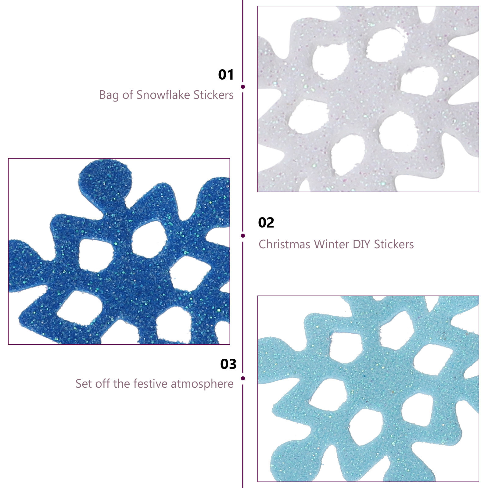 Schneeflocken-Schaumstoff-Aufk – Snowflake Window Decal Bewertung und Preis