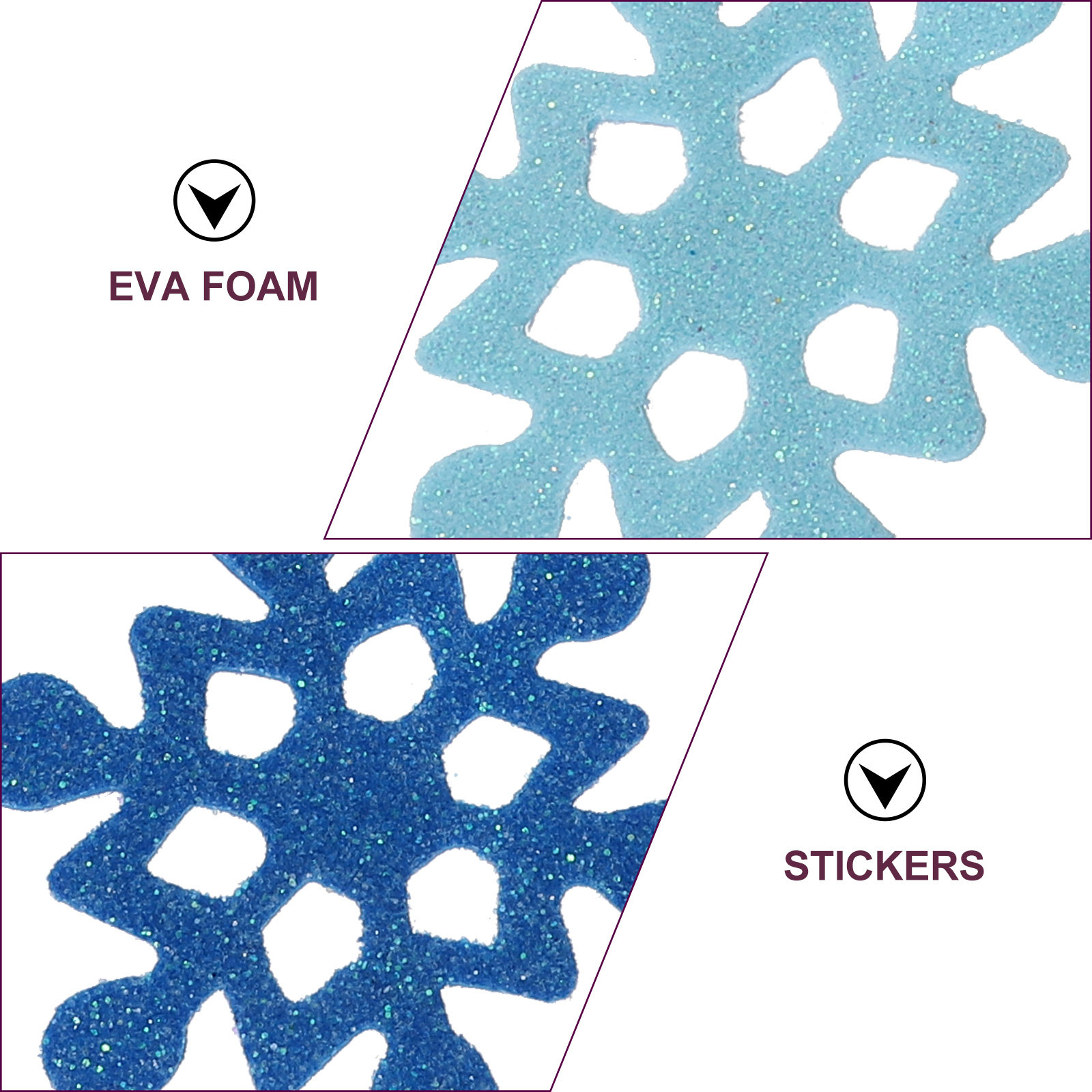 Schneeflocken-Schaumstoff-Aufk – Snowflake Window Decal Bewertung und Preis
