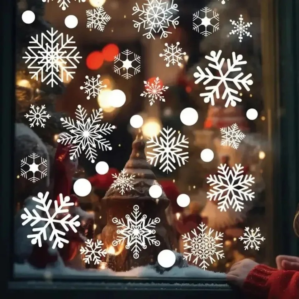 1 Set Schneeflocken-Fensterauf – Snowflake Window Decal Bewertung und Preis