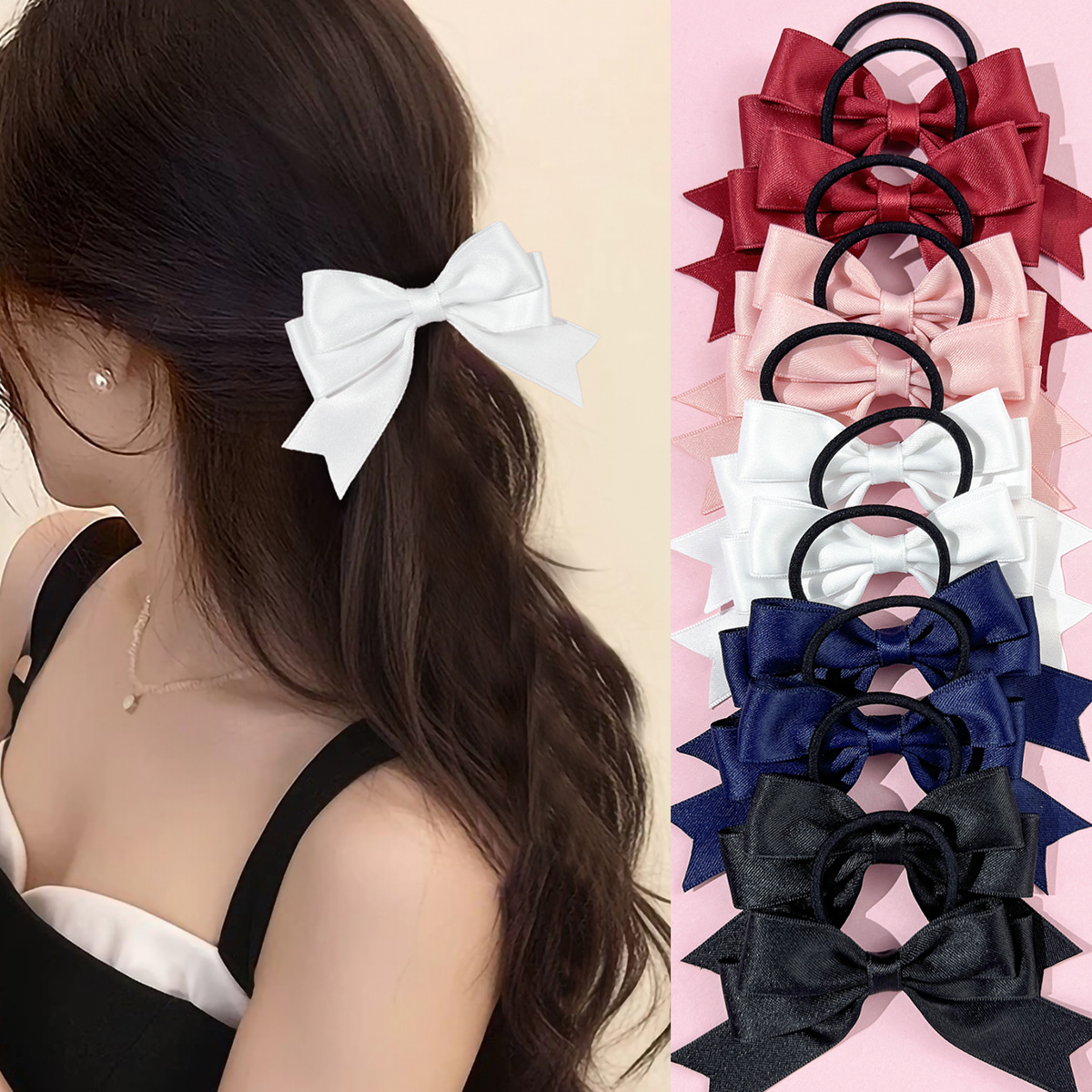 2 Stück Haargummis mit Schleif – Ribbon Bow Gift Bewertung und Preis