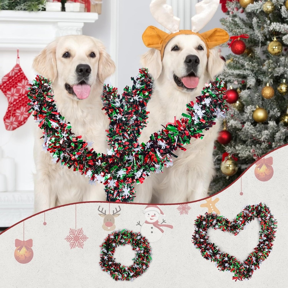 1pc 2M Weihnachten Schneeflock – Tinsel Garland Decoration Bewertung und Preis