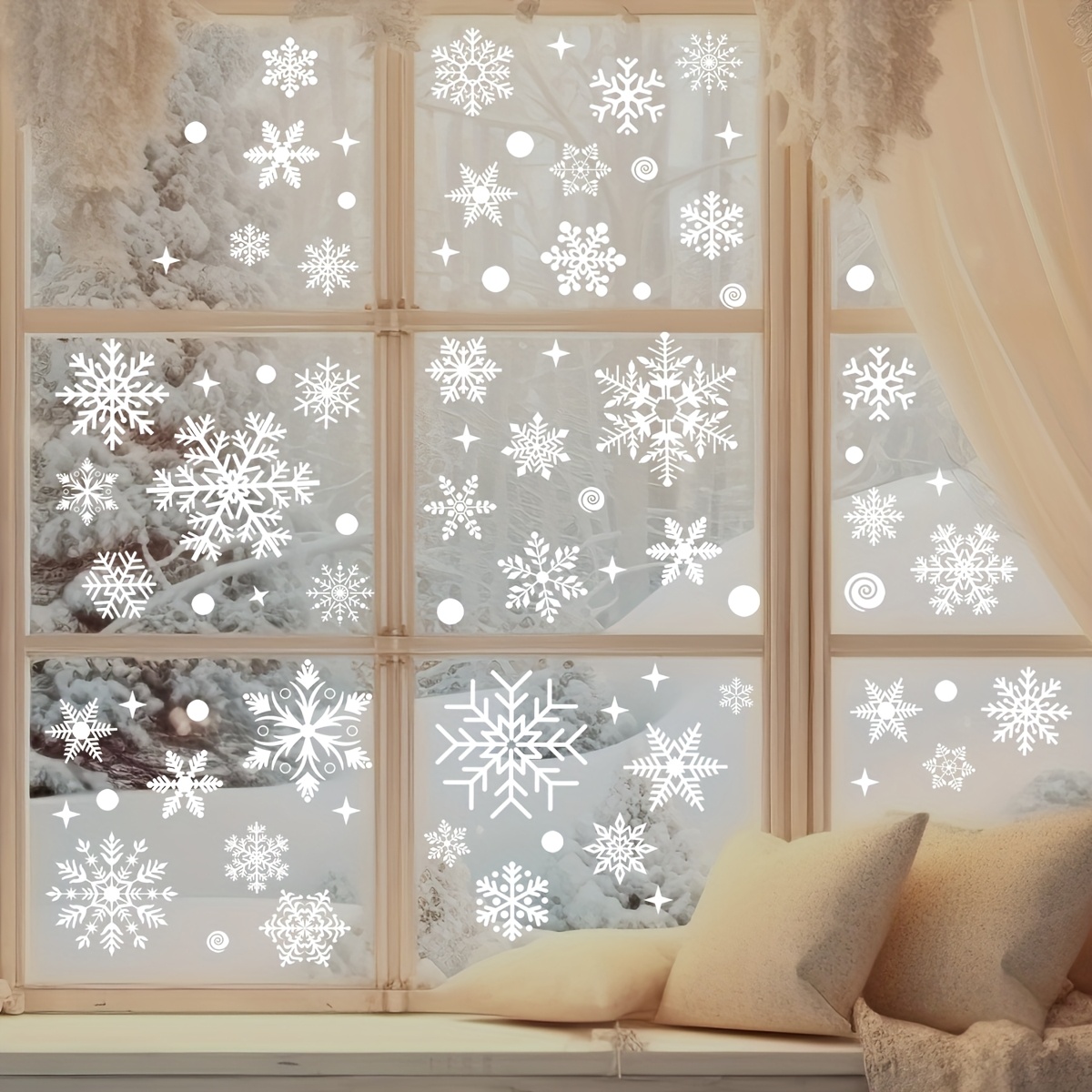 137 Stück statische Aufkleber  – Snowflake Window Decal Bewertung und Preis