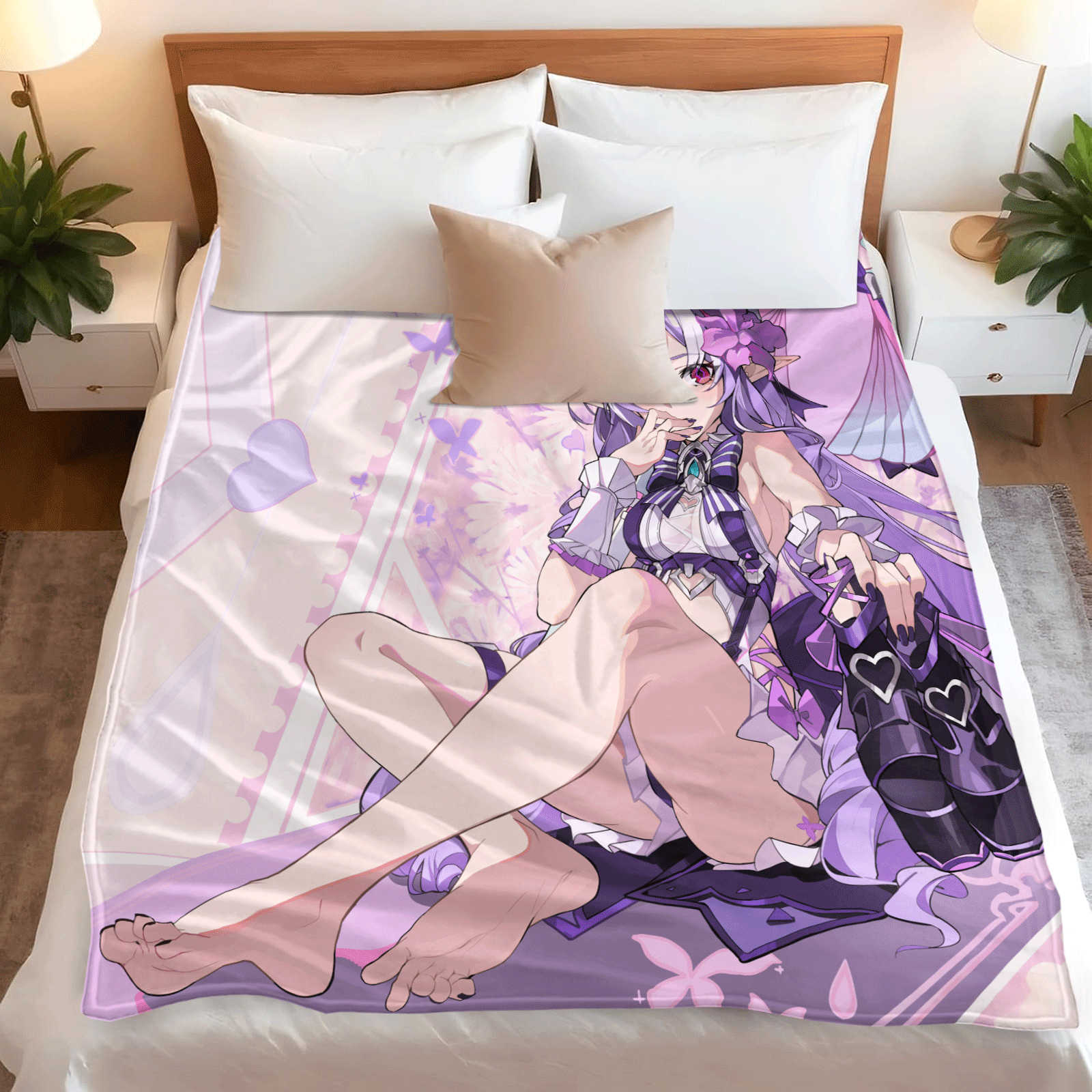 Cartoon Zenless Zone Zero Flan – Christmas Throw Blanket Bewertung und Preis