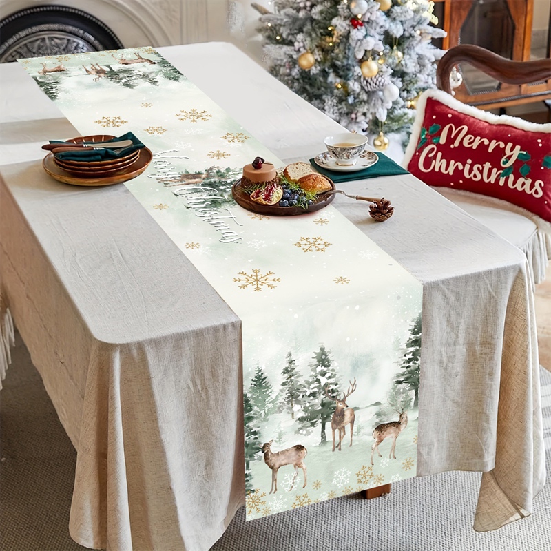 Weihnachtstischläufer Frohe We – Christmas Table Runner Bewertung und Preis