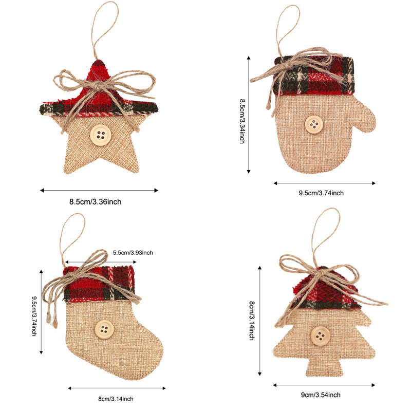 4 Stücke Weihnachtsbaum Dekora – Christmas Stocking Hanging Bewertung und Preis