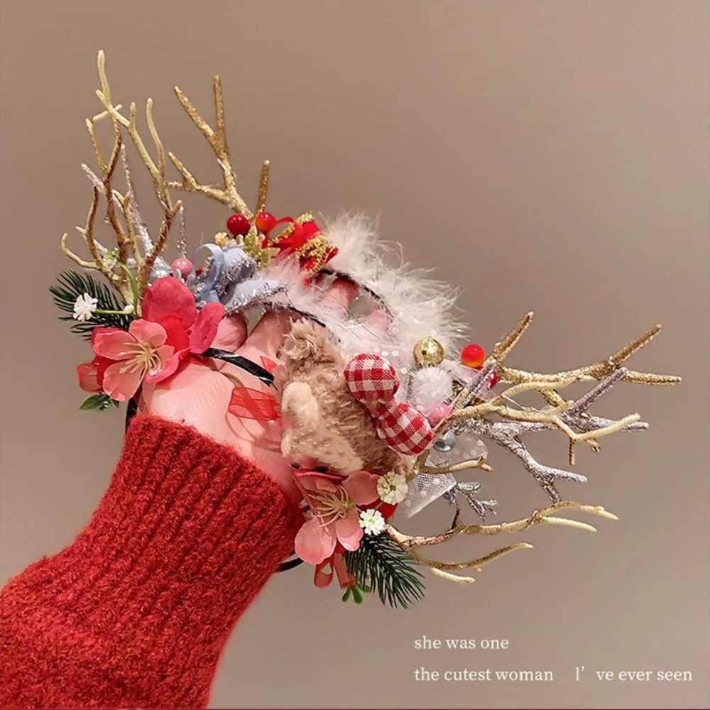 Plüsch LED Weihnachten Stirnba – Reindeer Antlers Headband Bewertung und Preis