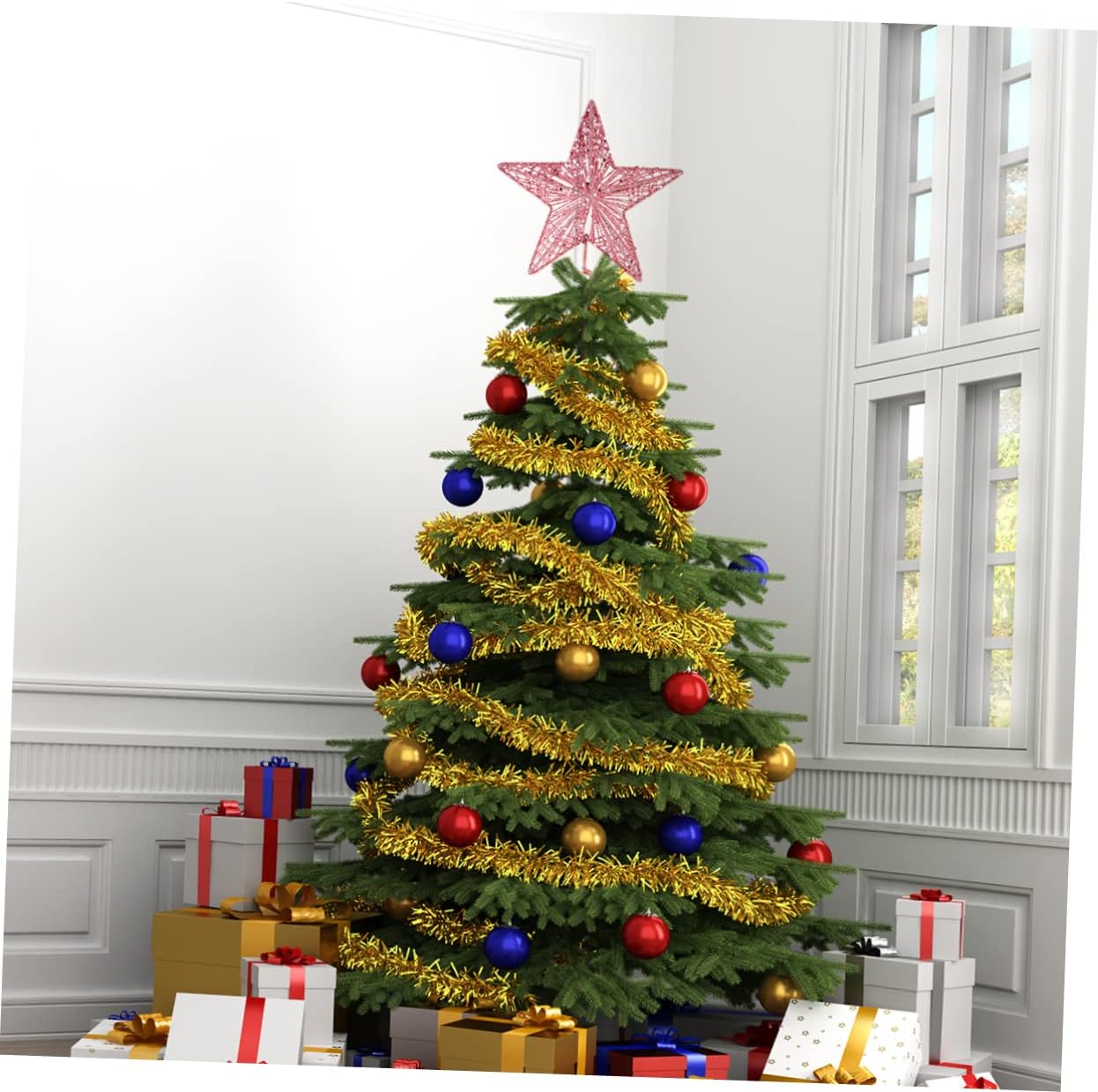 Weihnachten rosa Pentagon Top  – Star Tree Topper Bewertung und Preis