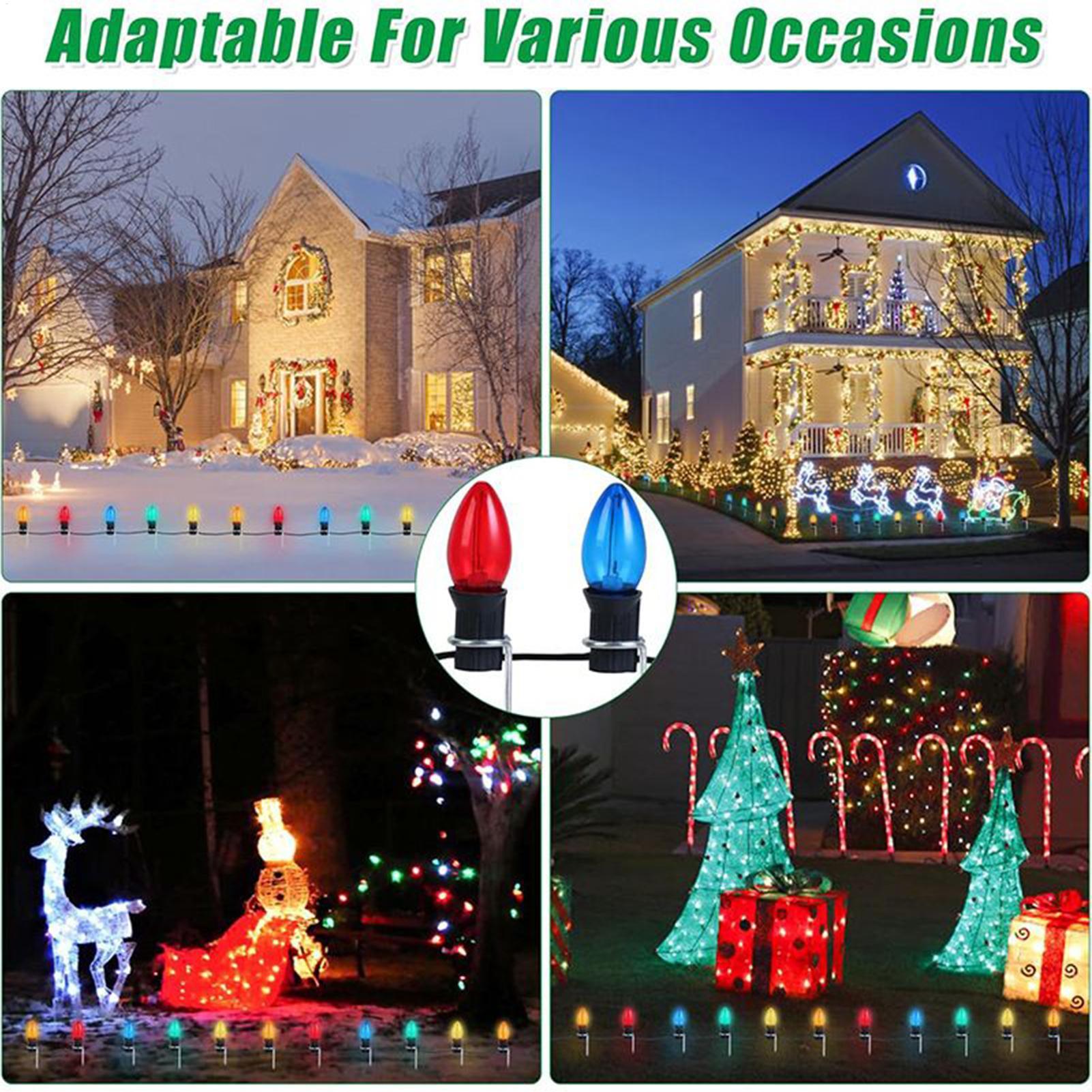 Weihnachtslichtpfähle für Hof, – Christmas Lights Outdoor Bewertung und Preis