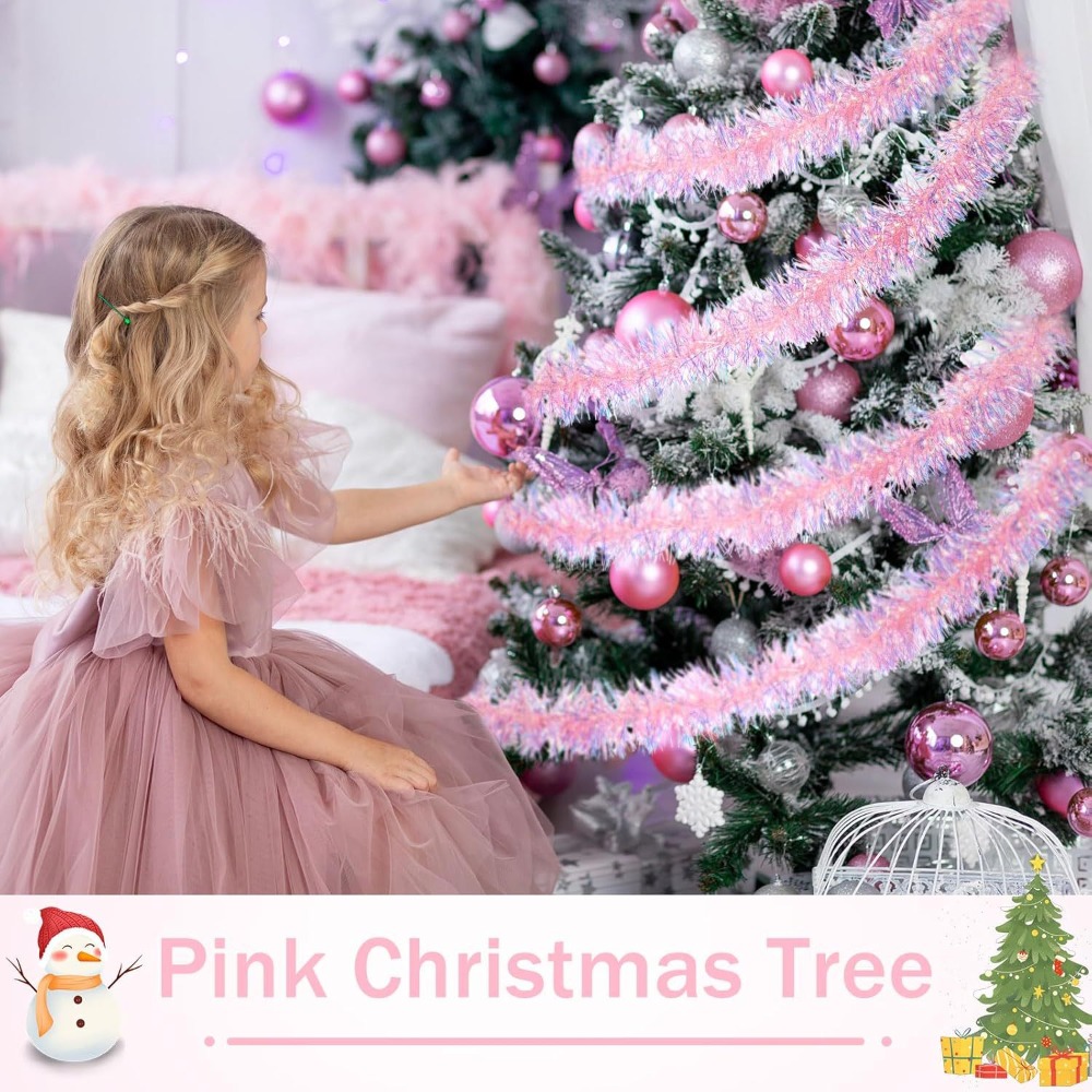 2M/9CM Weihnachtsdekorationen  – Tinsel Garland Decoration Bewertung und Preis