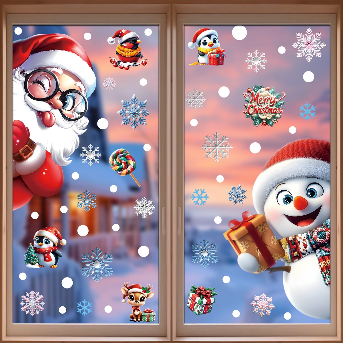 Weihnachten Fenster Aufkleber  – Snowflake Window Decal Bewertung und Preis