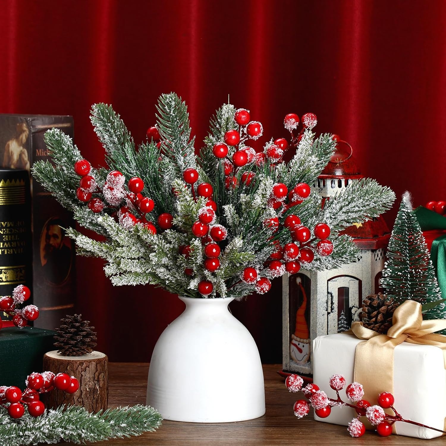 Künstliche schneeweiße Tannenz – Christmas Wreath Fake Bewertung und Preis