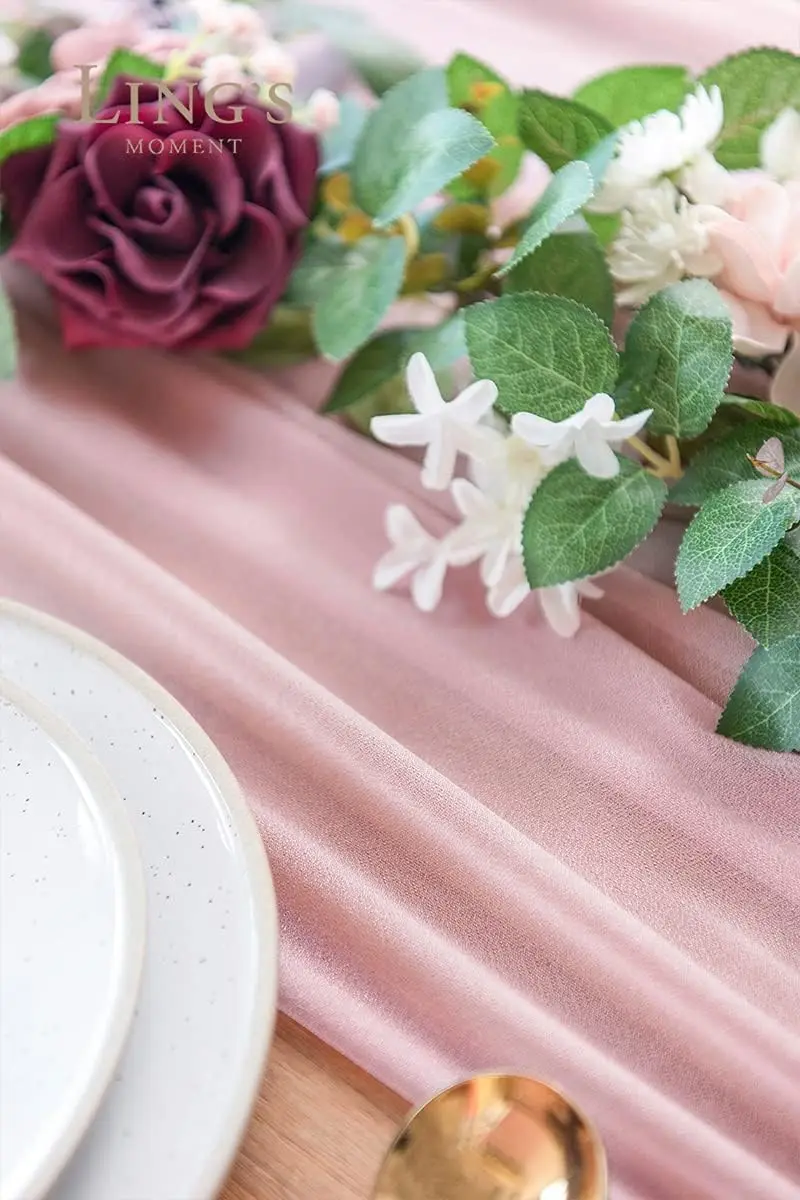 Chiffon weiß Tisch läufer Tisc – Christmas Table Runner Bewertung und Preis