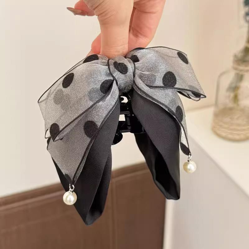 Elegante graue Haarspange mit  – Ribbon Bow Gift Bewertung und Preis