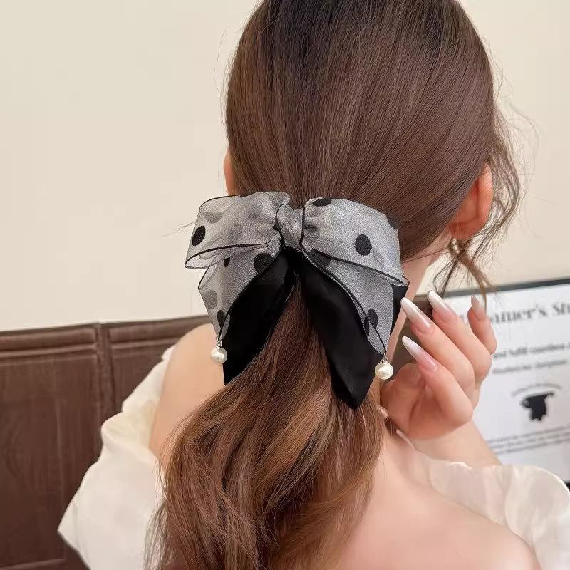 Elegante graue Haarspange mit  – Ribbon Bow Gift Bewertung und Preis