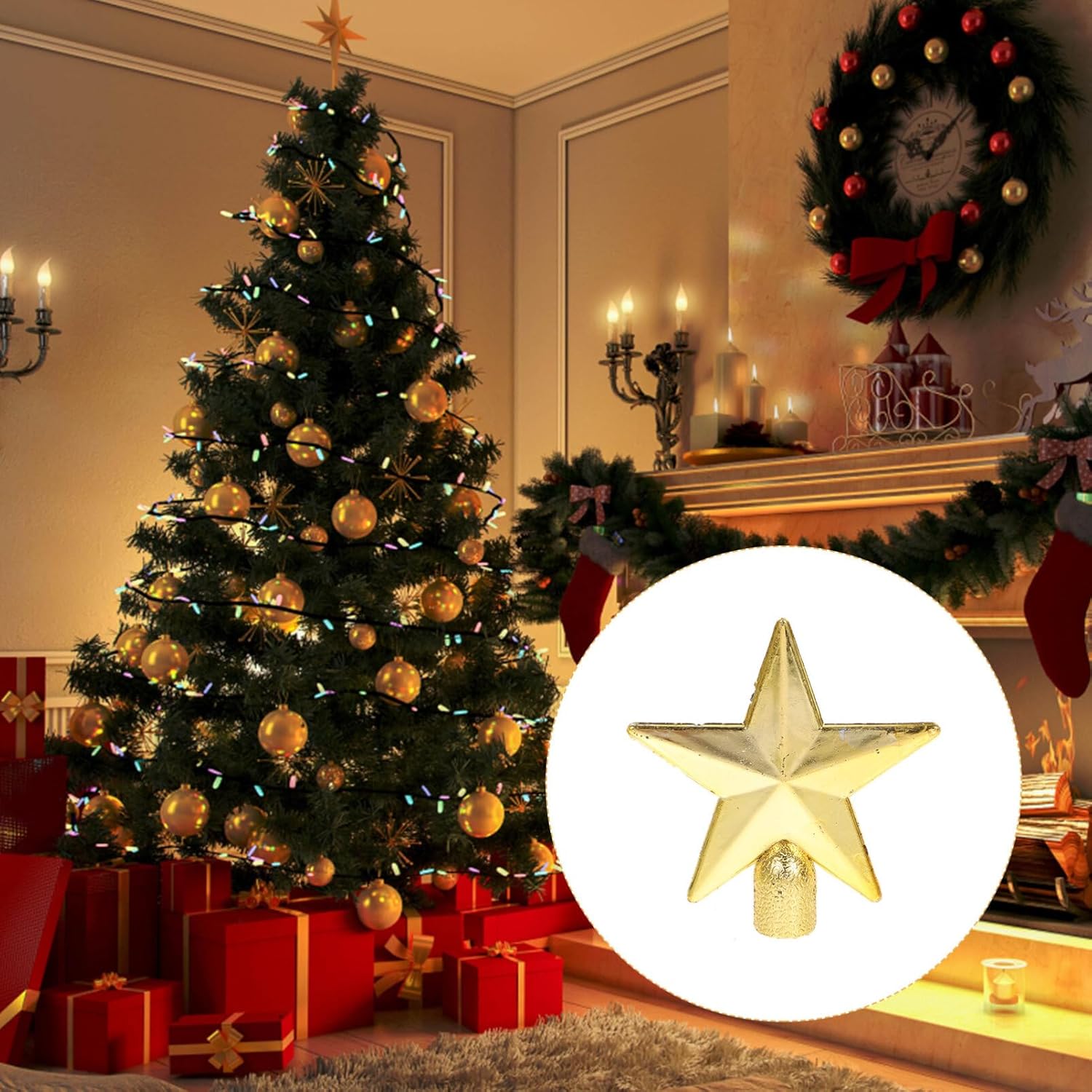 6 cm Mini Weihnachtsbaum Toppe – Star Tree Topper Bewertung und Preis