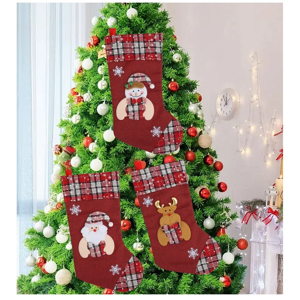 1 stücke Weihnachten Strumpf G – Christmas Stocking Hanging Bewertung und Preis