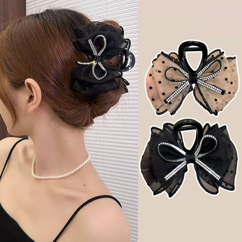 Neue Elegante Netz-Haarspangen – Ribbon Bow Gift Bewertung und Preis