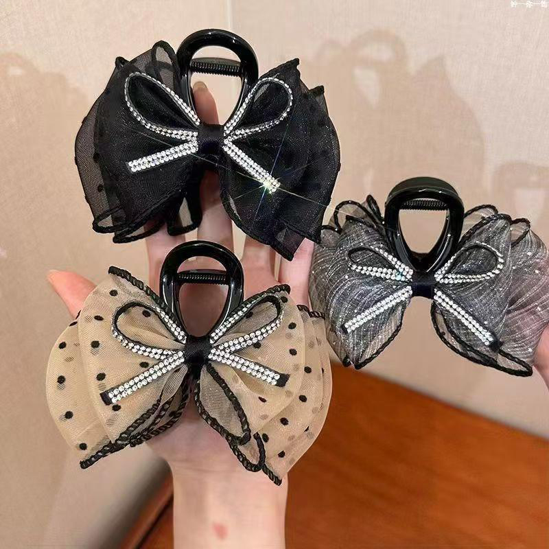 Neue Elegante Netz-Haarspangen – Ribbon Bow Gift Bewertung und Preis