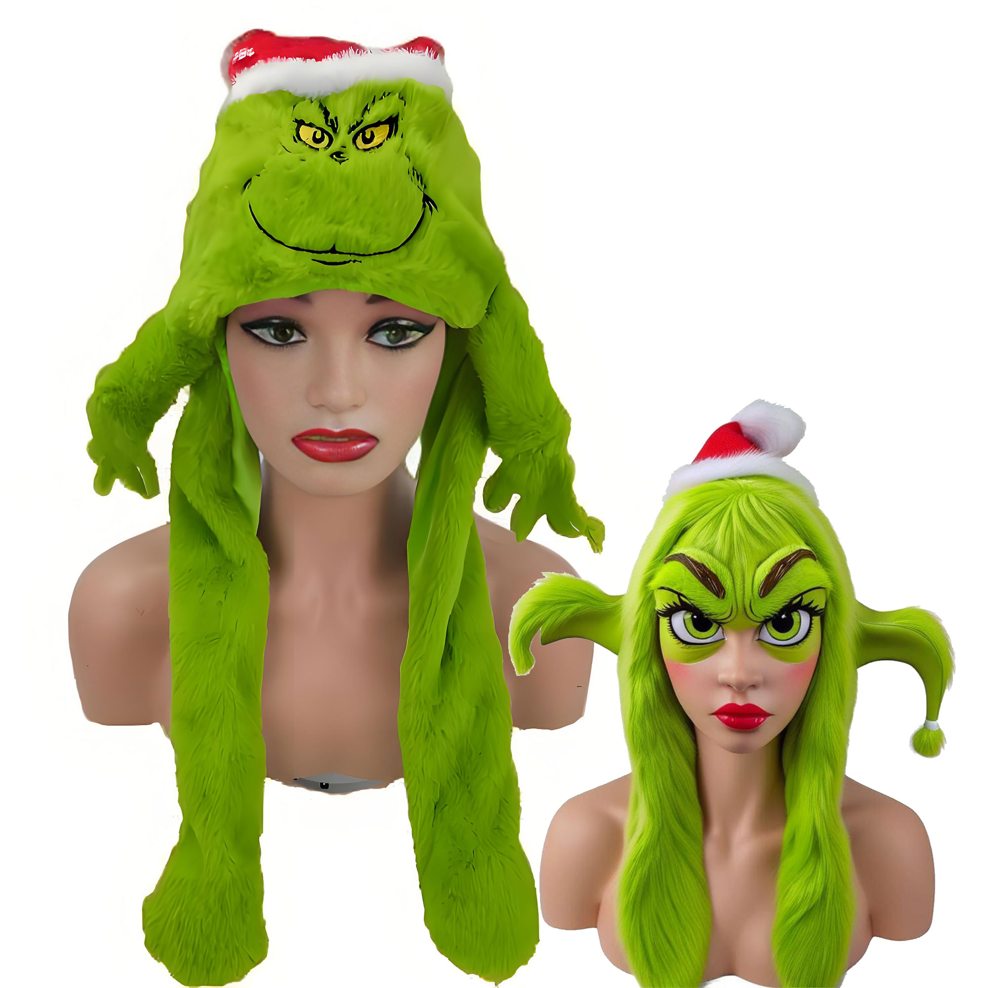 Plüsch-Grinses-Mütze, Mütze, S – Santa Hat Plush Bewertung und Preis