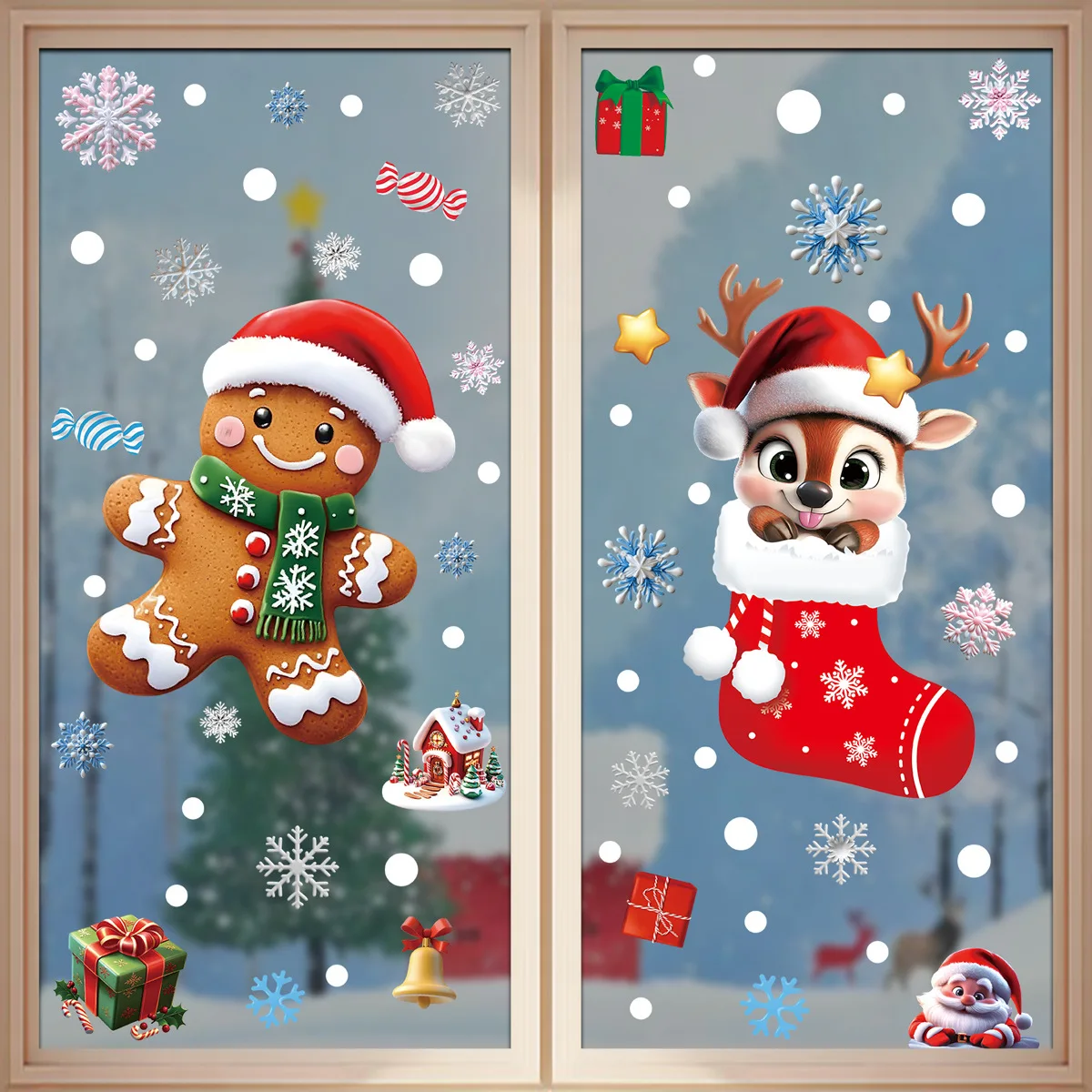 Statische Fensteraufkleber für – Snowflake Window Decal Bewertung und Preis