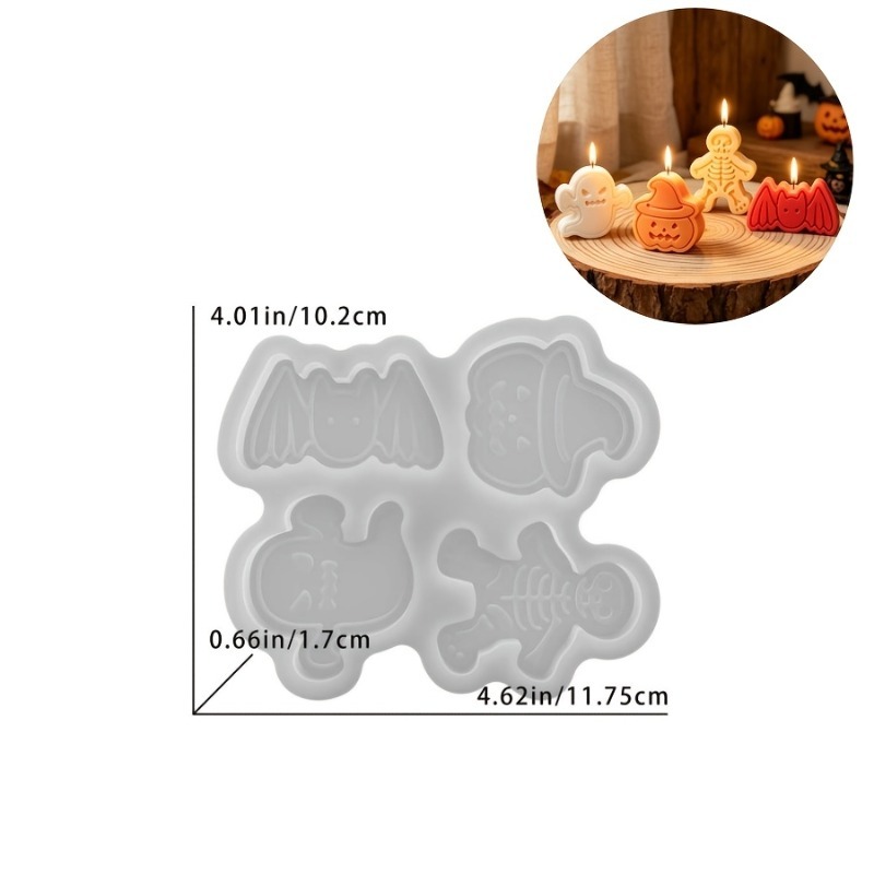 4-fach Silikonharzform-Set für – Holiday Candle Set Bewertung und Preis