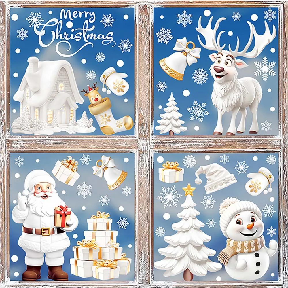 9 teile/satz Weihnachten Fenst – Snowflake Window Decal Bewertung und Preis