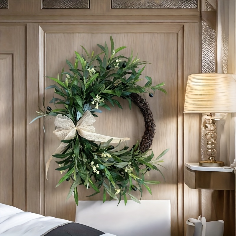 2025, künstlicher Olivenkranz, – Christmas Wreath Fake Bewertung und Preis