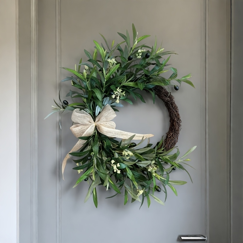 2025, künstlicher Olivenkranz, – Christmas Wreath Fake Bewertung und Preis